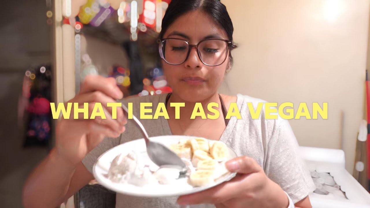 what I eat in a day as a 24 year old vegan ( sorta healthy )
