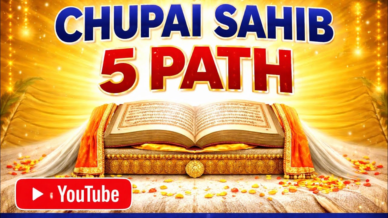 Live Chaupai Sahib 5 Path | ਚੌਪਈ ਸਾਹਿਬ 5 ਪਾਠ | Powerful Gurbani Path | GURBANISOUL1313