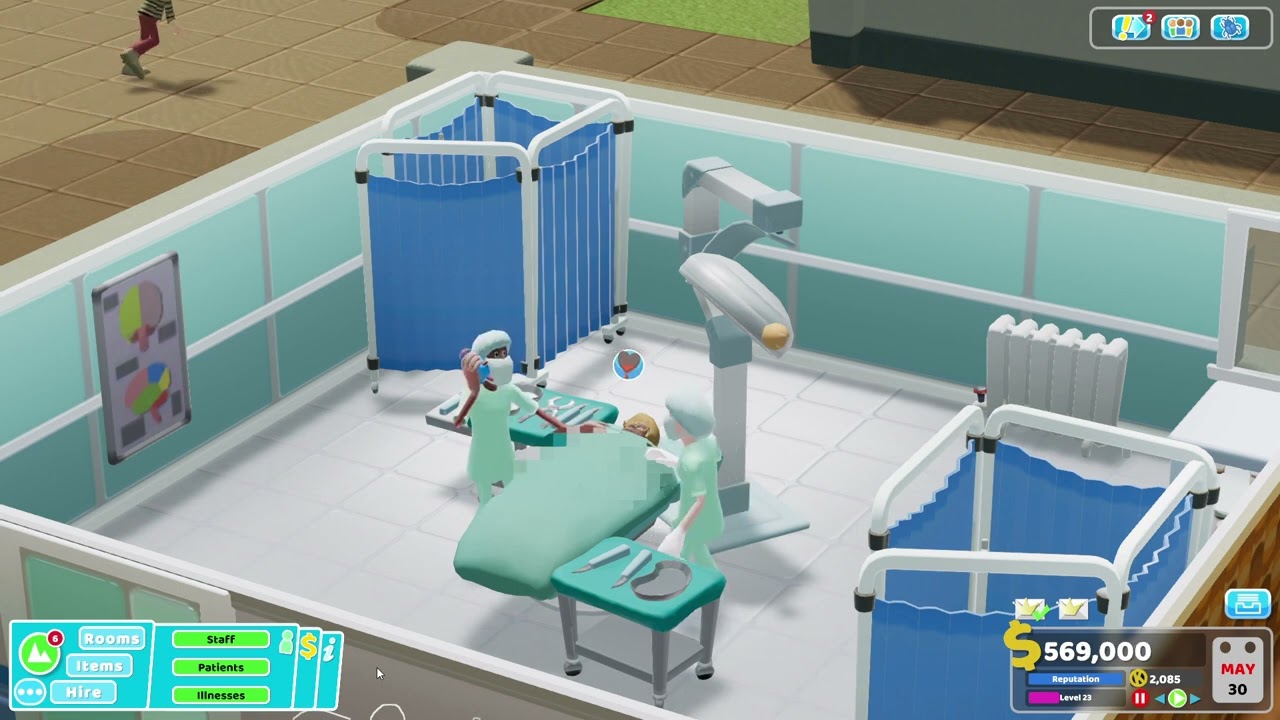 Two Point Hospital | PC | Eng | Surgery Room | Ilness Treatment