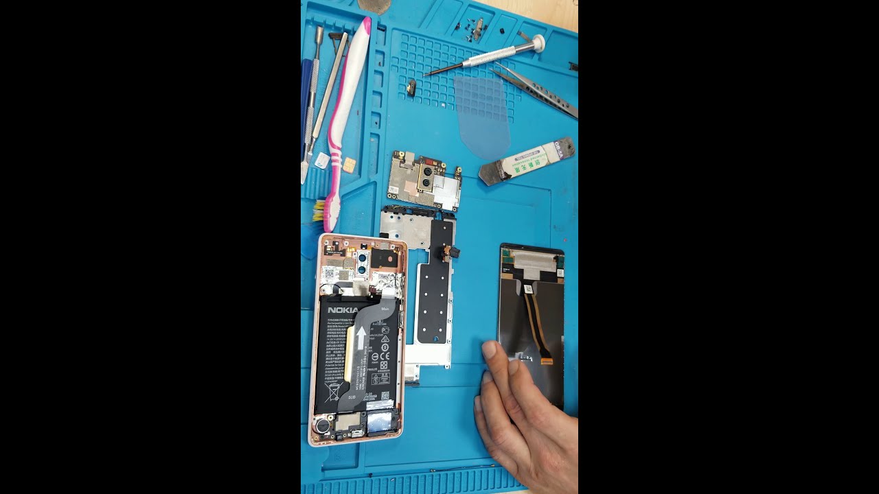 Nokia TA-1046 разборка.Nokia TA-1046 disassembly