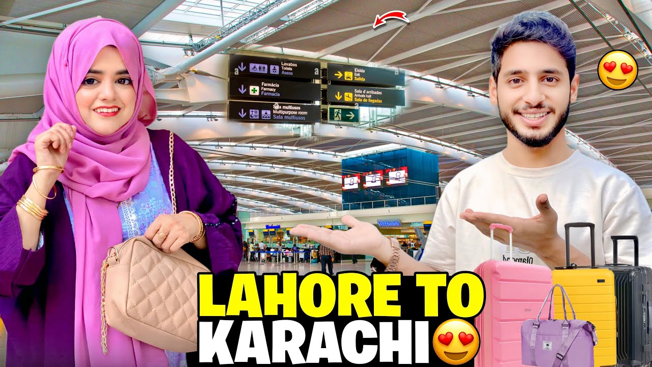 Lahore To Karachi🥰 || Welcome To Karachi || Vlogs Late Ho Gay || Pyari Maryam