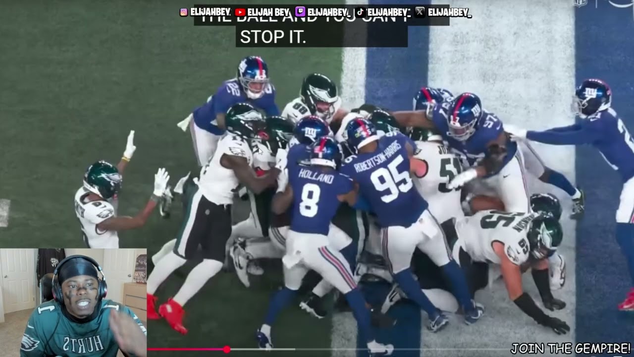 Elijah Bey REACTS to Philadelphia Eagles vs New York Giants Game Highlights | 2025 NFL Season Week 6