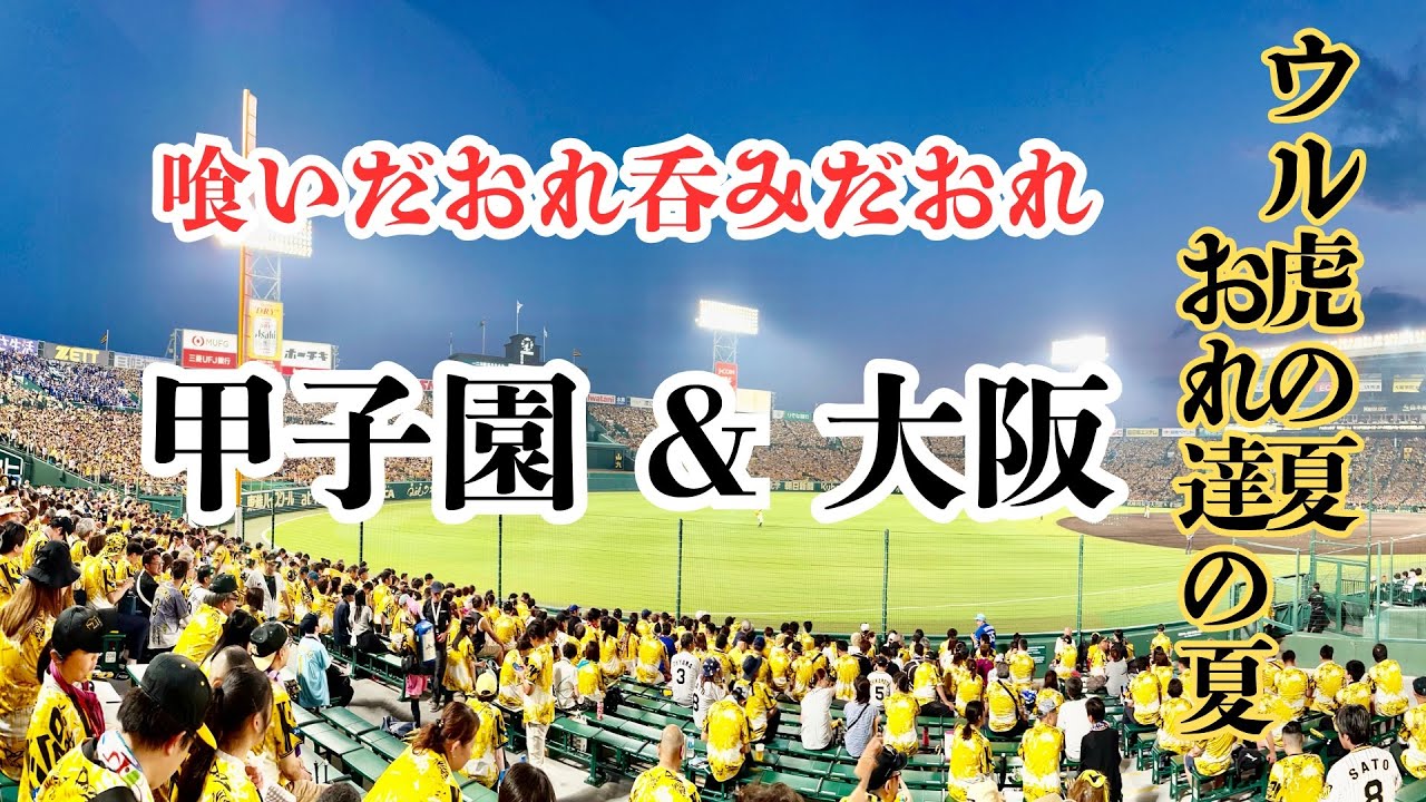 【大阪】甲子園　大阪旅行　阪神タイガース　大阪城