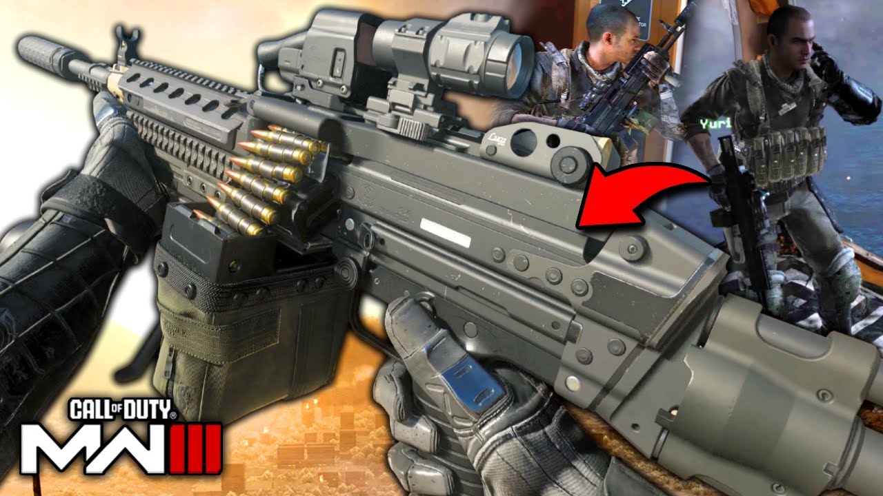YURI Mk 46 Mod 0 & USP45 Loadout from MW3 OG Dust to Dust - Modern Warfare 3 Multiplayer Gameplay