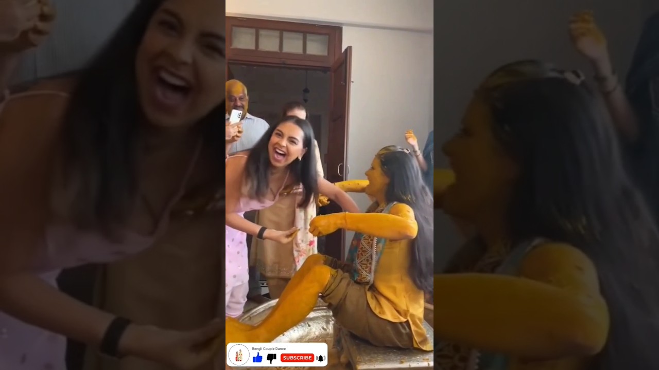 funny haldi video wedding shorts  #wedding #reelitfeelit#makeup #indianwedding #sister #instagram