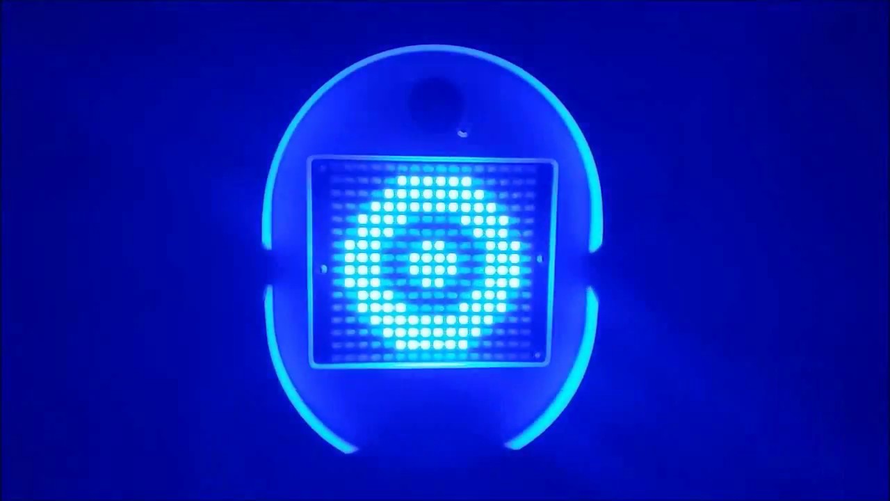 Robot eye expressions with LED matrix and Arduino