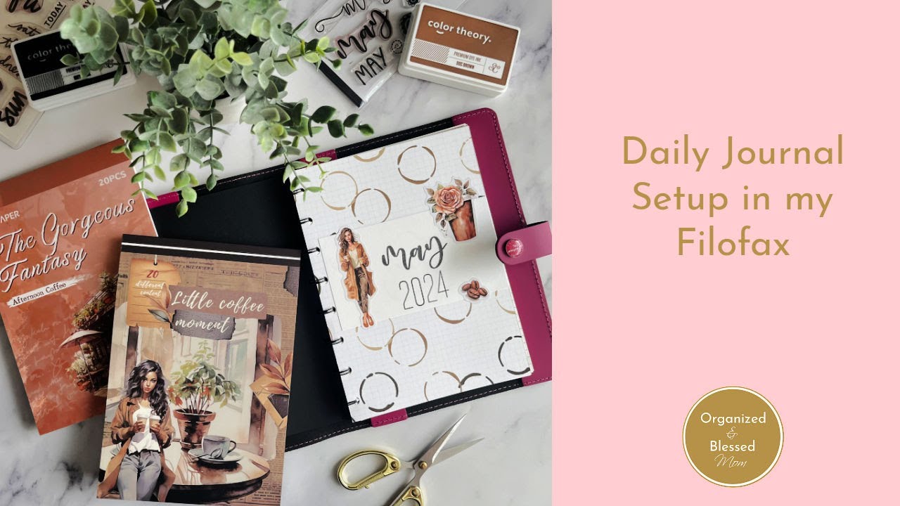 Daily Journal Setup | Original Filofax A5 Notebook Folio