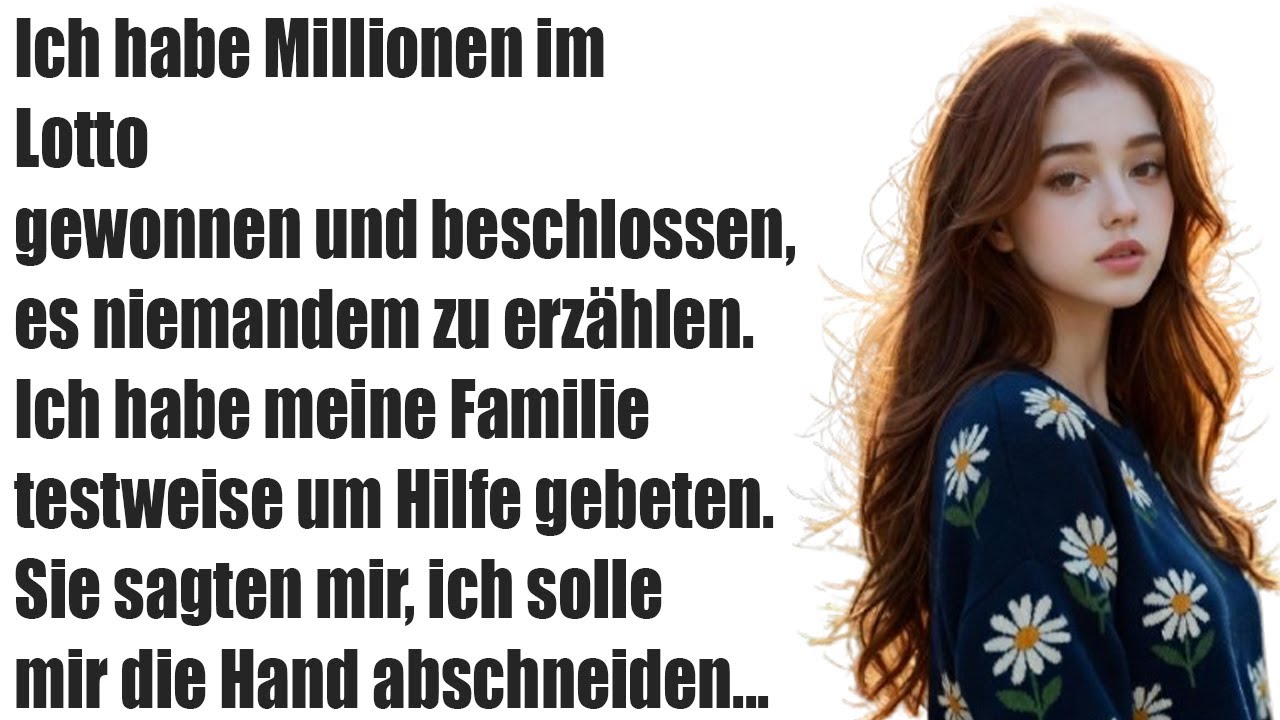 Ich gewann Millionen im Lotto – doch ich schwieg, als ich meine Familie um Hilfe bat…