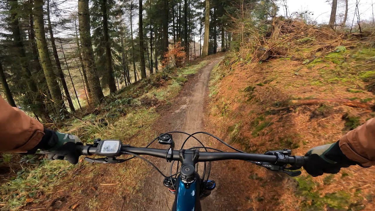 EMTB Dalby Forest on Trek Rail 7.