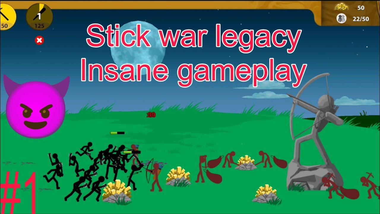 Stick war legacy gameplay 🔥 Classic campaign 😈 Insane gameplay 🥵 Part 1 [1080P 60FPS]