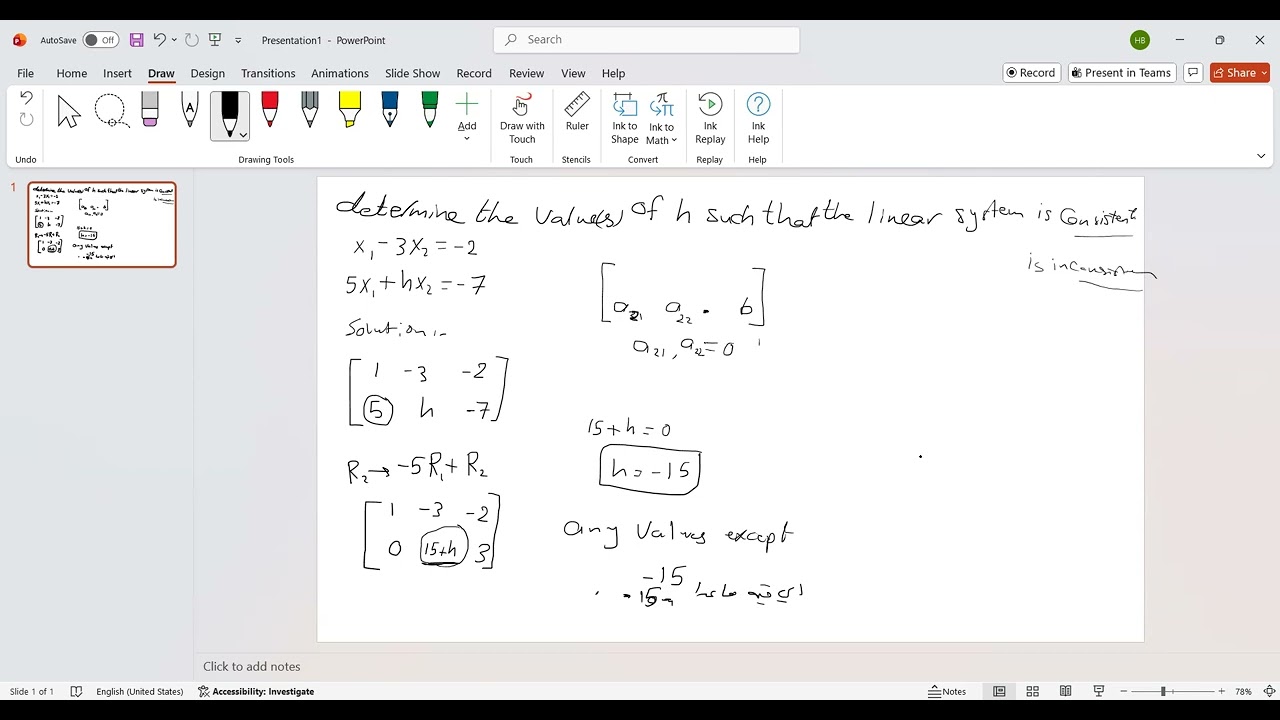 determine echelon Forms