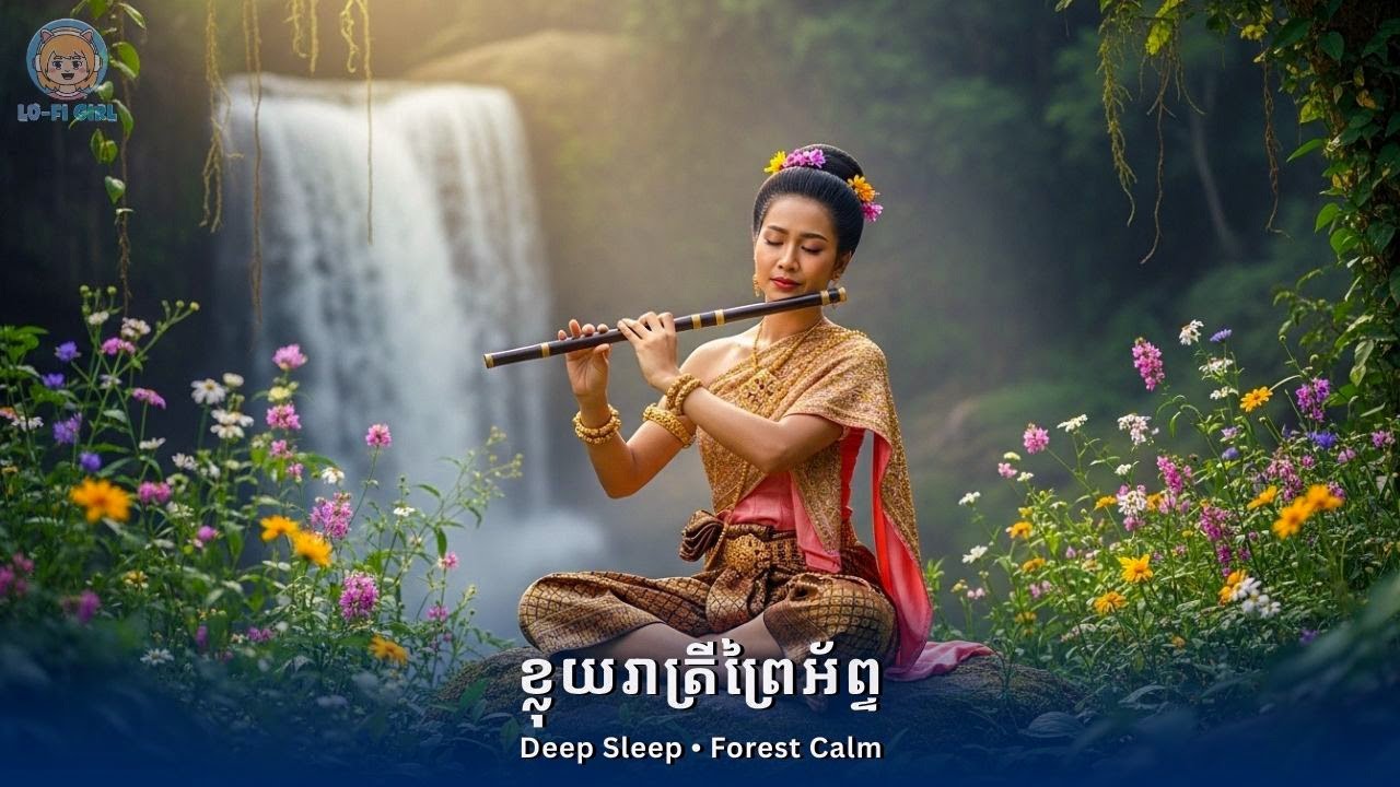 🌲🌫️ ខ្លុយរាត្រីព្រៃអ័ព្ទ | Forest Mist Khmer Flute Night for Deep Sleep, Stress Relief & Inner Peace