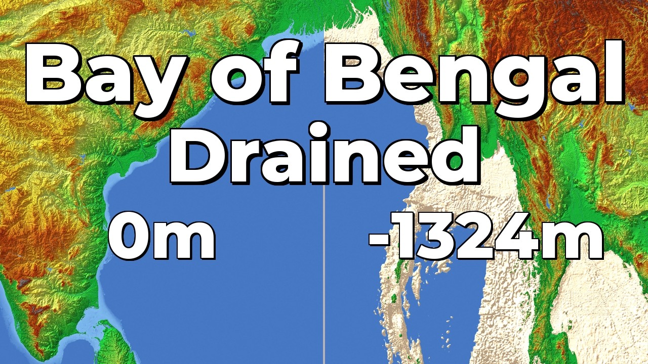 What's hiding under the Bay of Bengal? (4K) 🌊 #geography #map #bayofbengal #oceanfloor #bathymetry