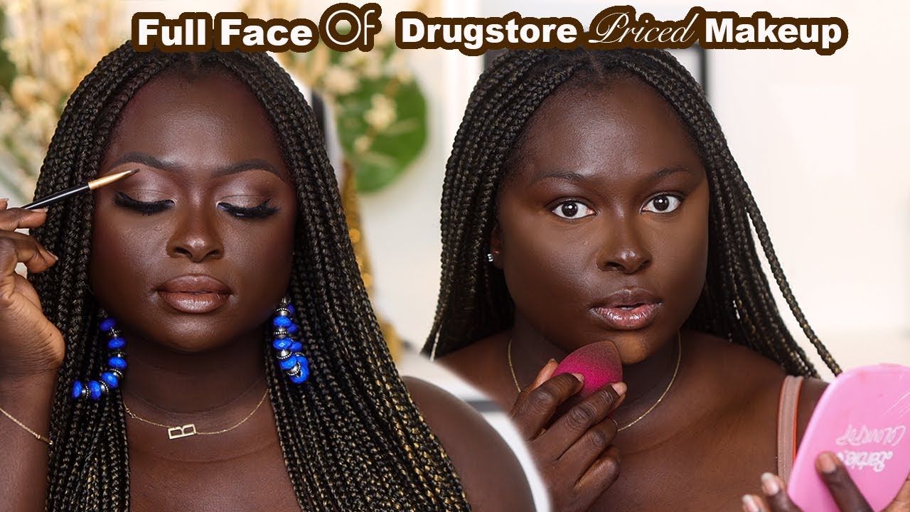 Full Face Of Drugstore Priced Products - The Base Has Shooketh Me! | Ohemaa