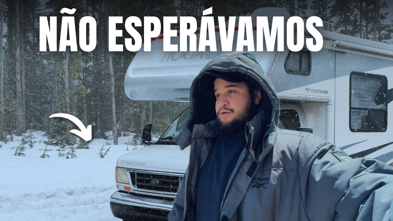 FRIO E NEVE nas estradas dos EUA 🇺🇸 - PARQUE NACIONAL GRAND TETON - Ep.22