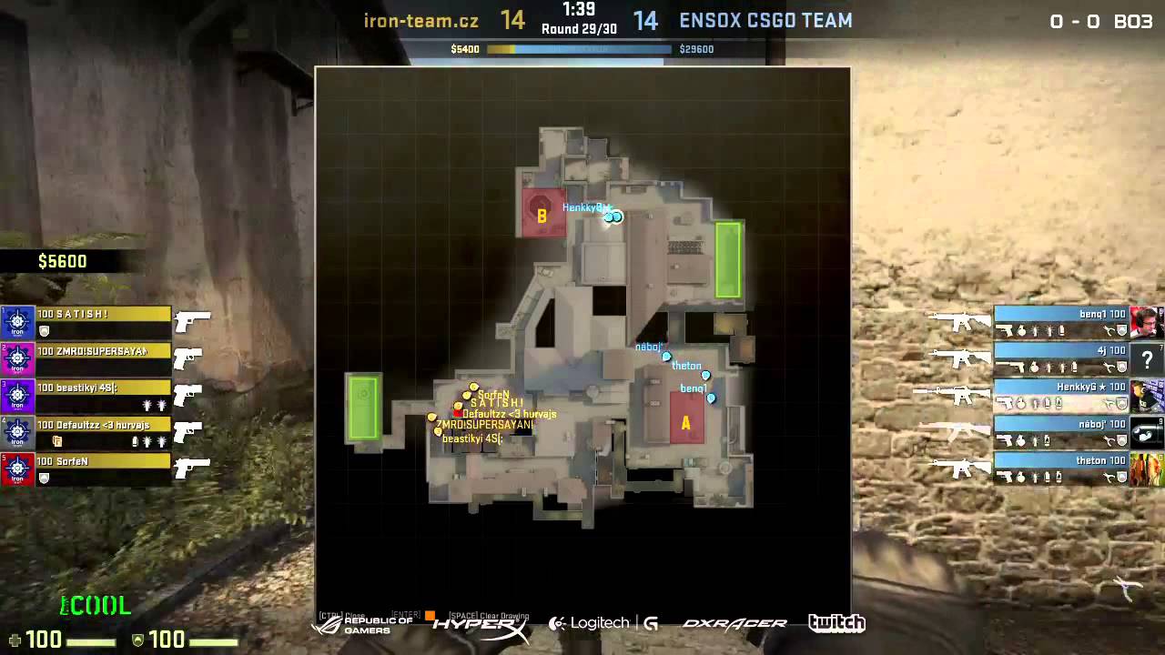 ASUS FINALS 7: RoG Masters o 3. místo CS:GO Ensox vs Iron Team Gaming
