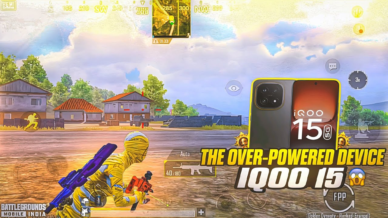 IQOO 15 BGMI 4.2 NEW UPDATE 90/120 FPS TEST WITH FPS METER 🤡 IQOO 15 BGMI 120 FPS GAMEPLAY 🔥