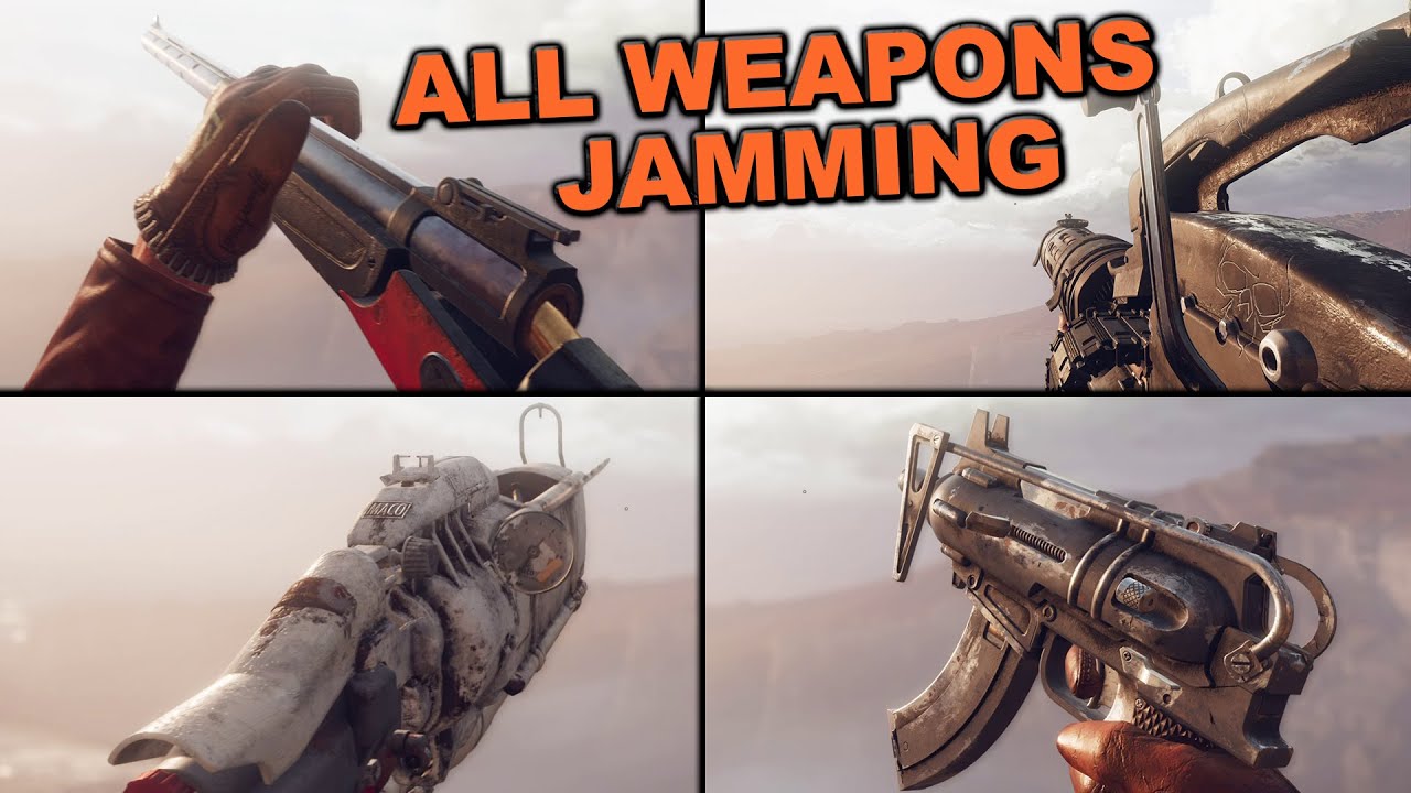 Deathloop - All Weapons Jamming Animations Showcase