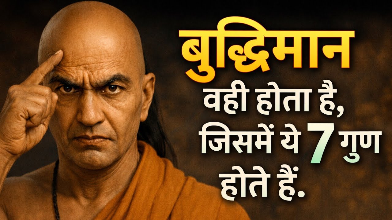 बुद्धिमान वही होता है, जिसमें ये 7 गुण होते हैं। acharya Chanakya motivation ।#motivation 