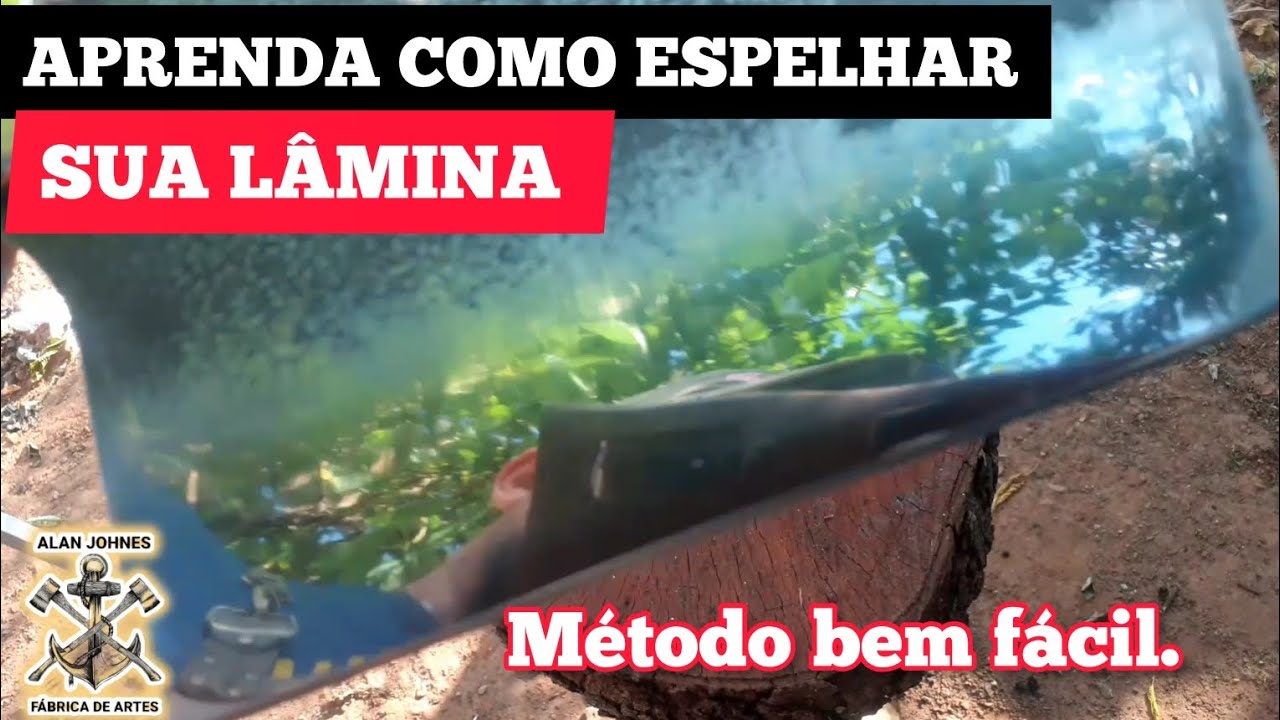 COMO DEIXAR FACA ESPELHADA.  MÉTODO SIMPLES.