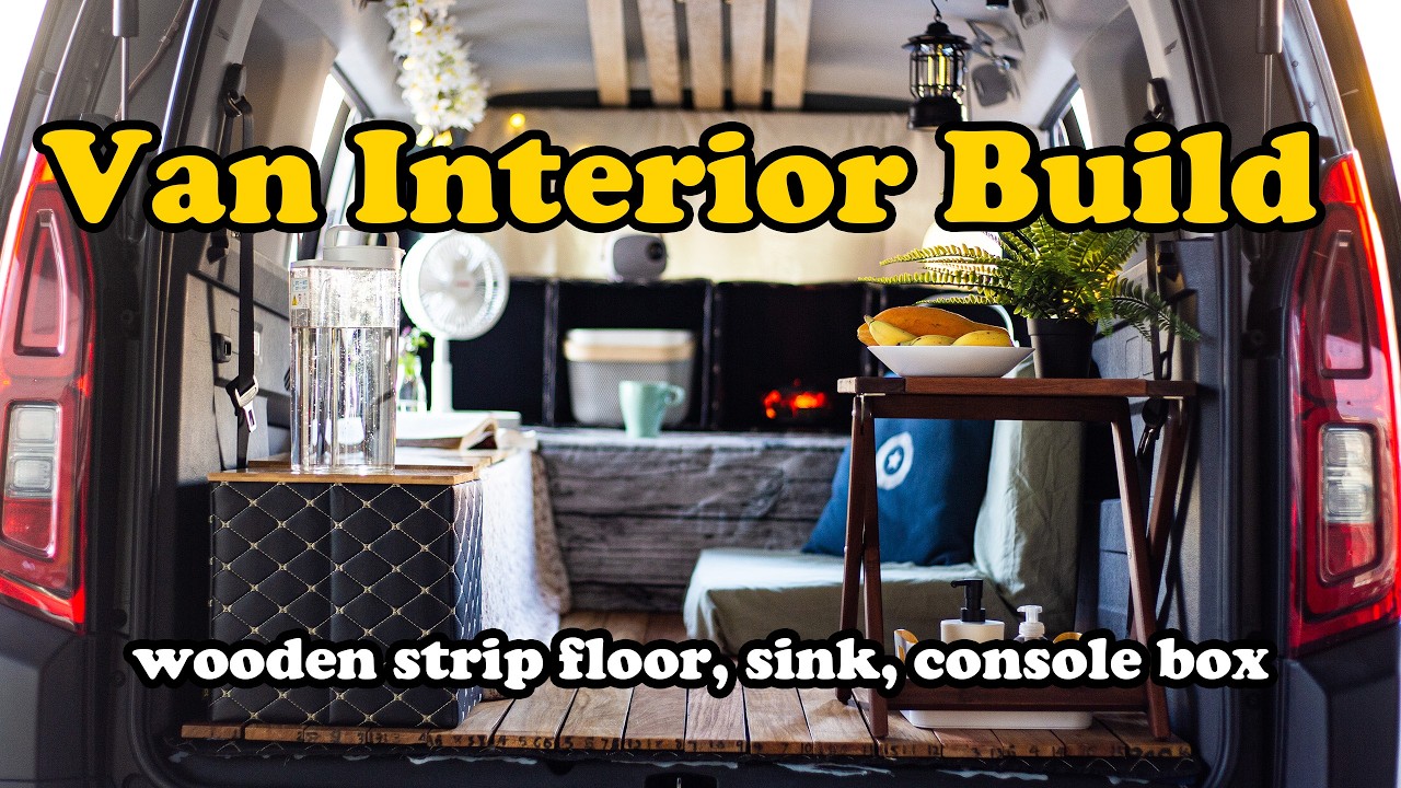 From Empty Van to Cozy Home｜DIY Van Interior Build (No Drilling)