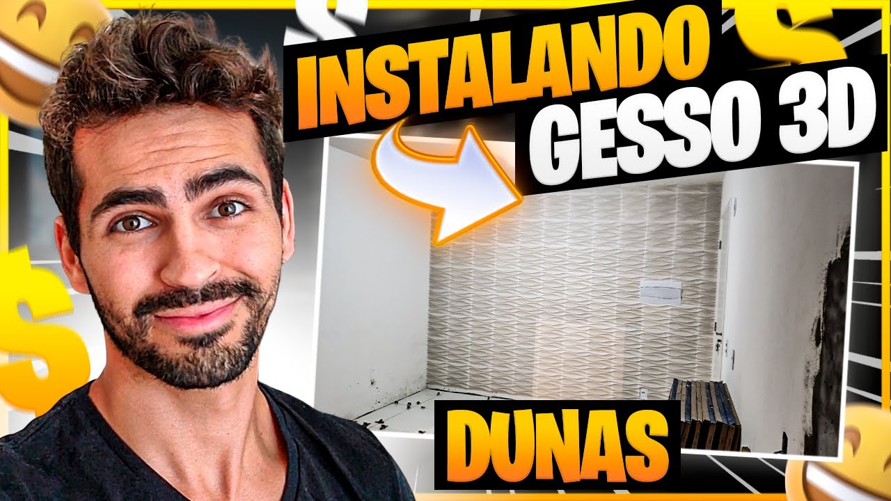 🟡 Instalando GESSO 3d Modelo DUNAS 30 x 30 SIMPLES E FÁCIL