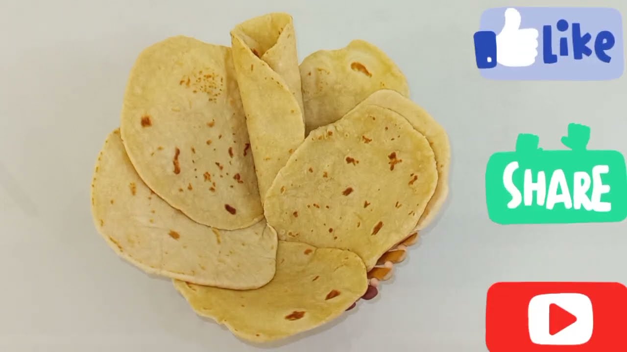 خبز التورتيلا بدون خميره... ينفع لجميع انواع السندوتشات