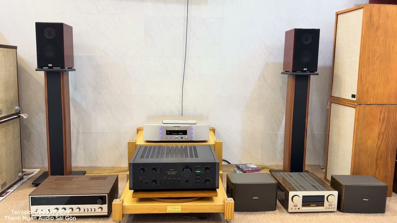 REVIEW GIẢI MÃ DAC MARANTZ 15S2 → AMPLI SANSUI AU-D707X → CẶP LOA ELAC BS-243 LE | 0969373639