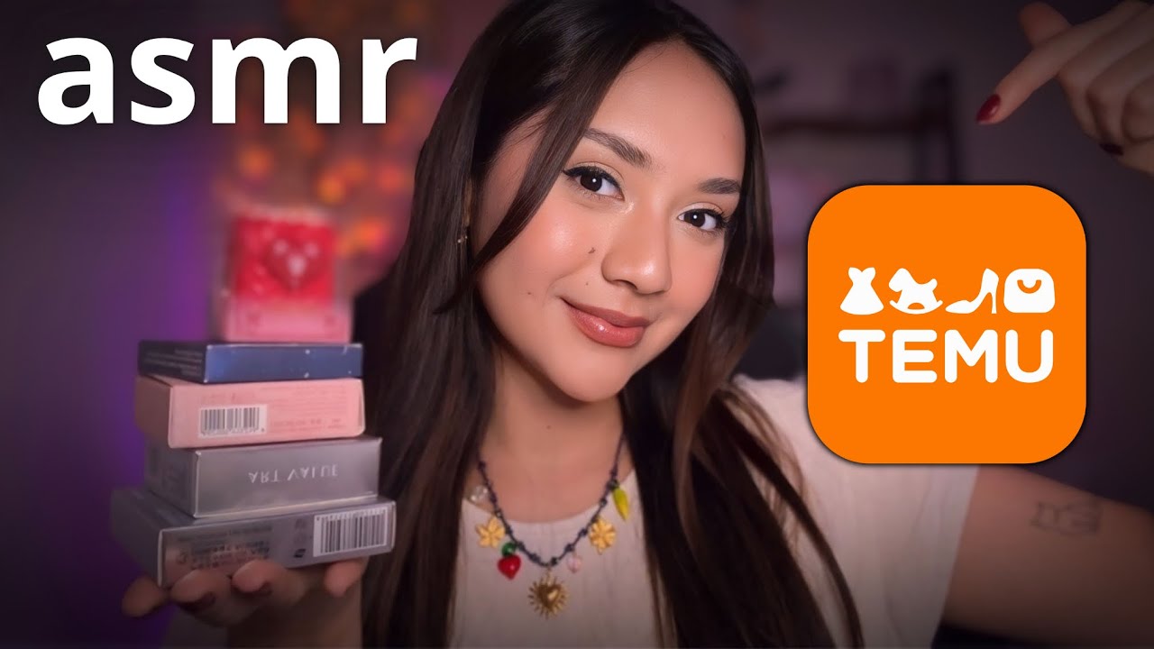 ASMR HAUL DE TEMU / NUEVAS COSAS PARA ASMR (SUSURROS RELAJANTES)
