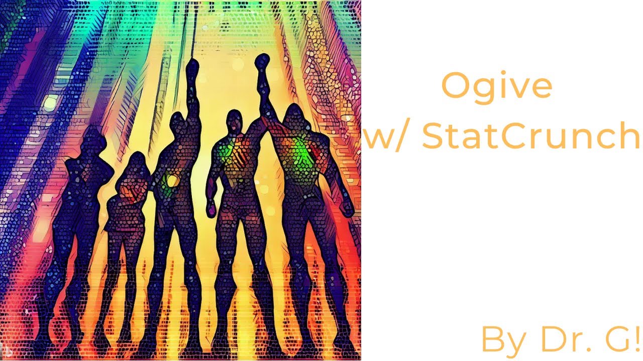 Ogive with StatCrunch