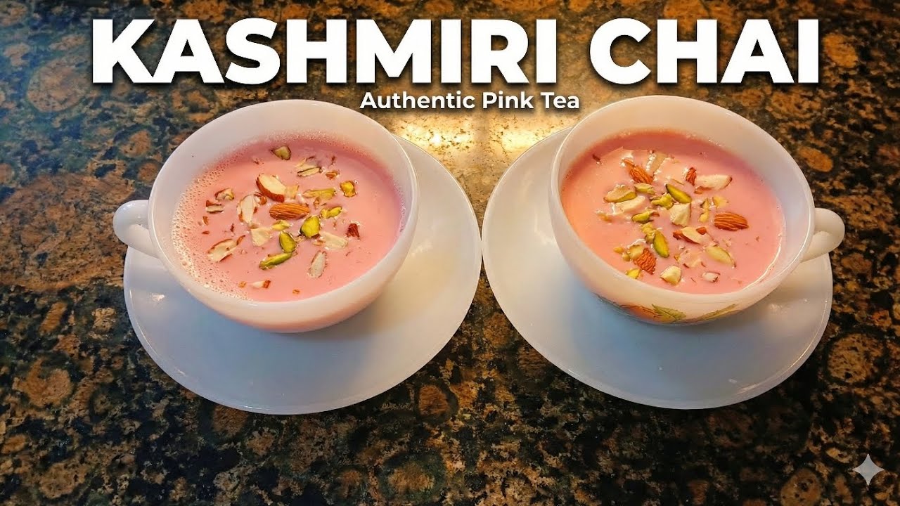 Easy Kashmiri Chai Recipe☕️☕️ | Homemade Pink Tea