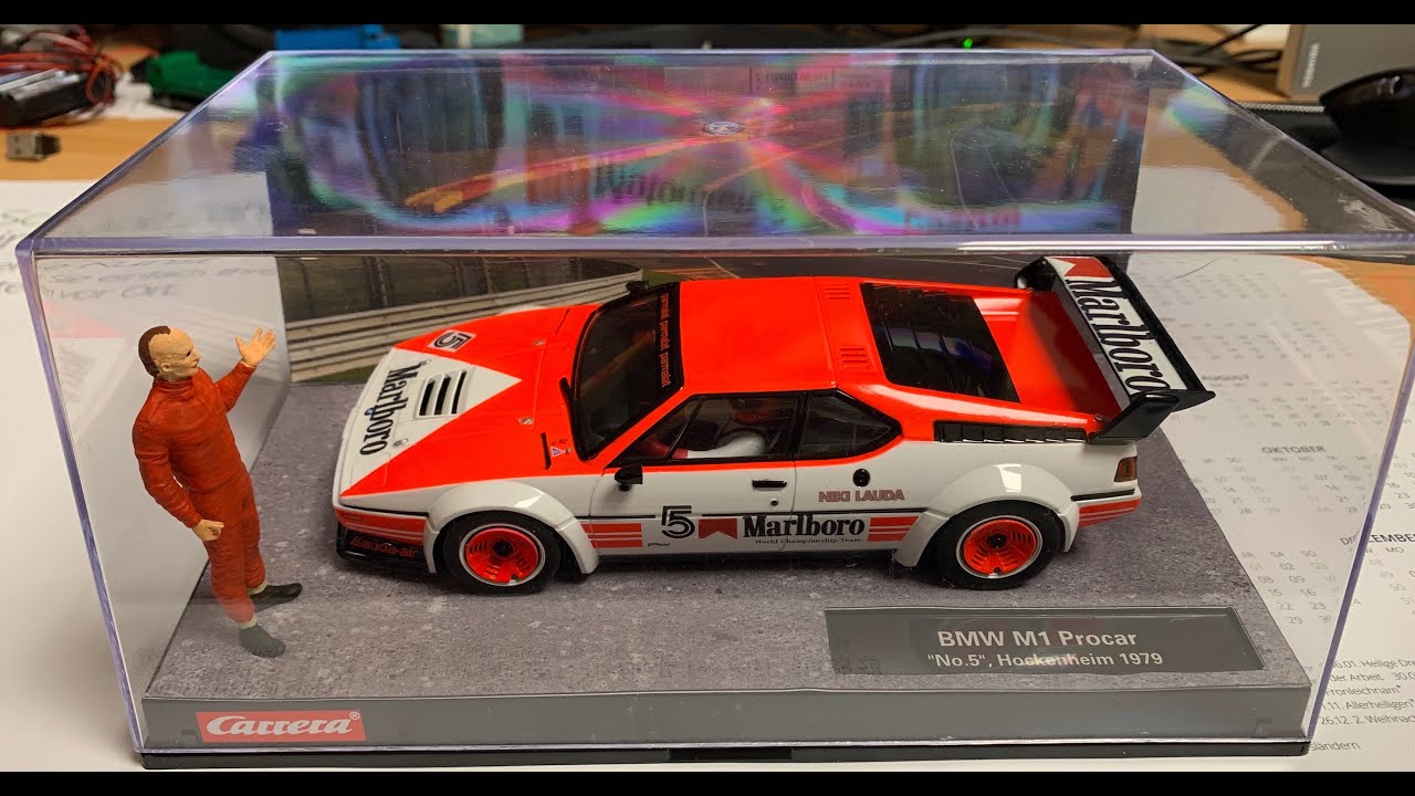 Carrera Digital 124 * BMW M1 Niki Lauda * Tieferlegung und Figur