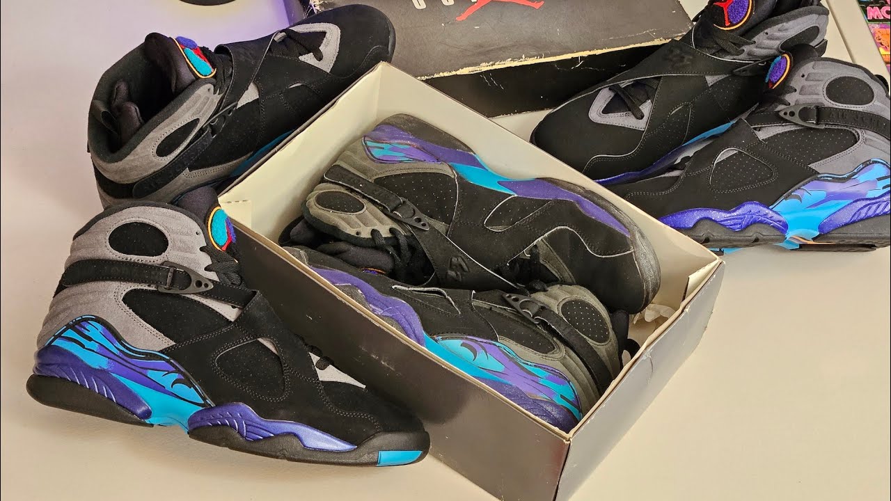 WHAT A BRICK!  2025 Air Jordan 8 aqua VS 1993 and 2015 retro