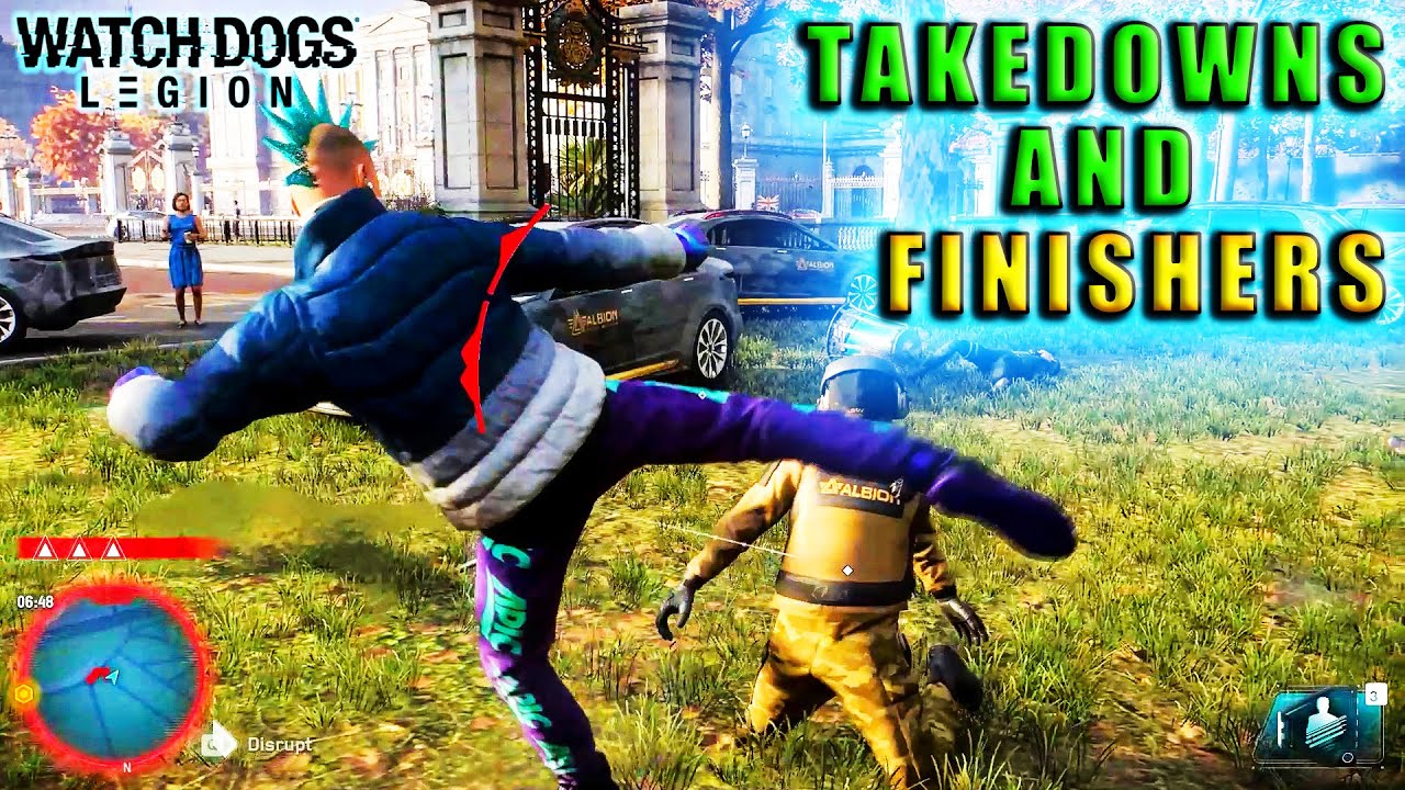 Watch Dogs: Legion | TAKEDOWNS, and FINISHERS