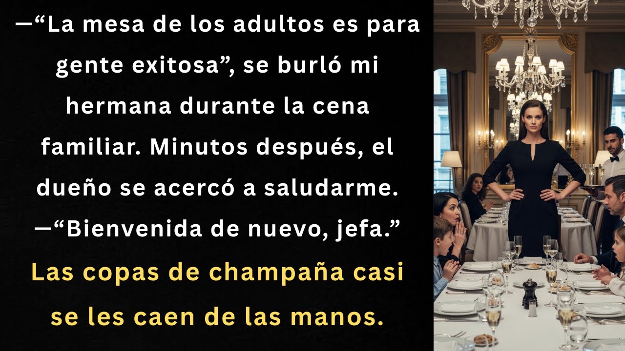 Me mandaron a la mesa de los niños… hasta que descubrieron quién compró el restaurante.