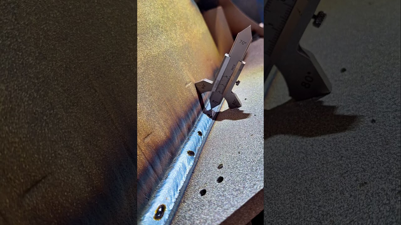 welding visual Amazing and measuring weld! @WeldingNDTInspection