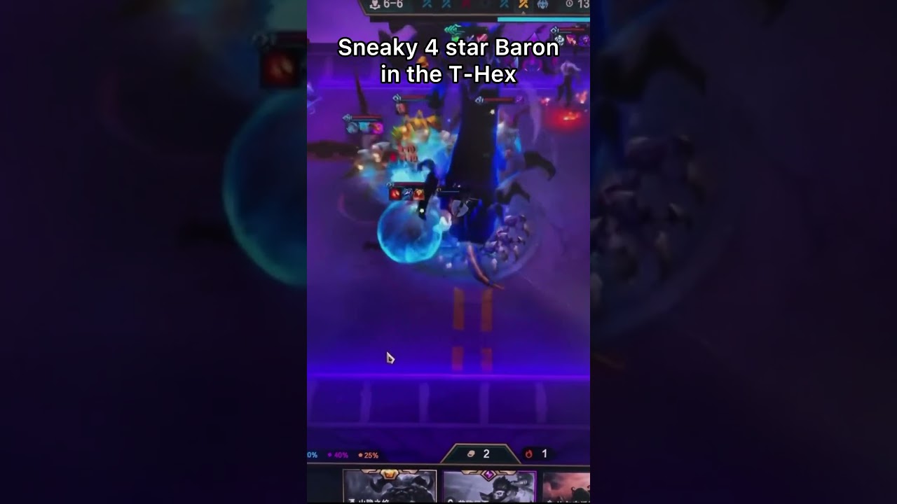 Sneaky Baron in the T-Hex #tft #teamfighttactics #shorts