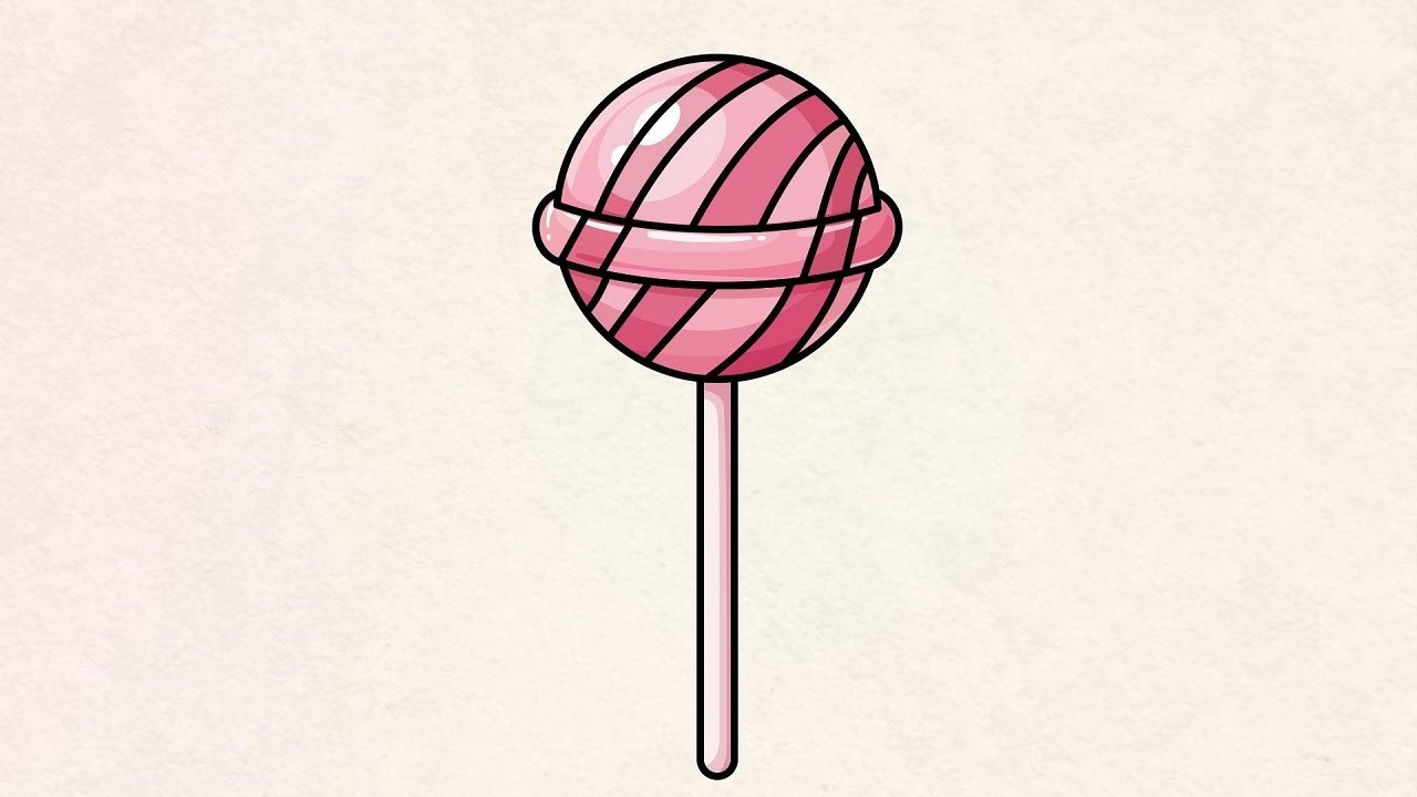 Cute Lollipop Drawing | Easy Kawaii Candy Art for Kids | ArtsyBytes