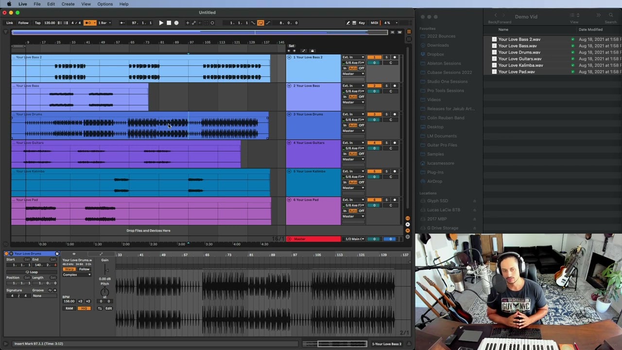 Как правильно выровнять стемы в Ableton Live