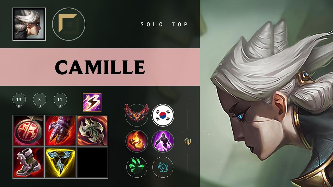 Camille Top против Fiora &mdash; Грандмастер Кореи, патч 26.10