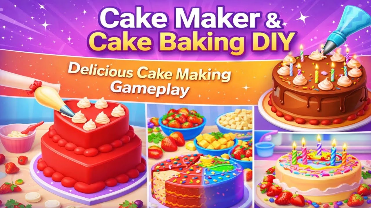 Cake Maker & Cake Baking DIY Gameplay | Sweet Bakery Fun (Android)