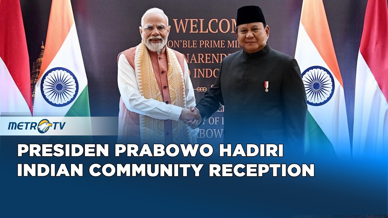 Presiden Prabowo Hadiri Indian Community Reception, Eratkan Persahabatan Indonesia dan India