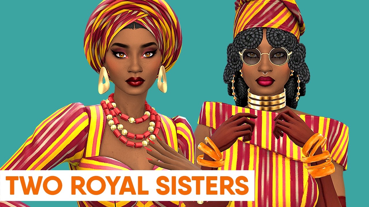 I create two royal sisters with the Royalty & Legacy expansion pack 👑💄 The Sims 4