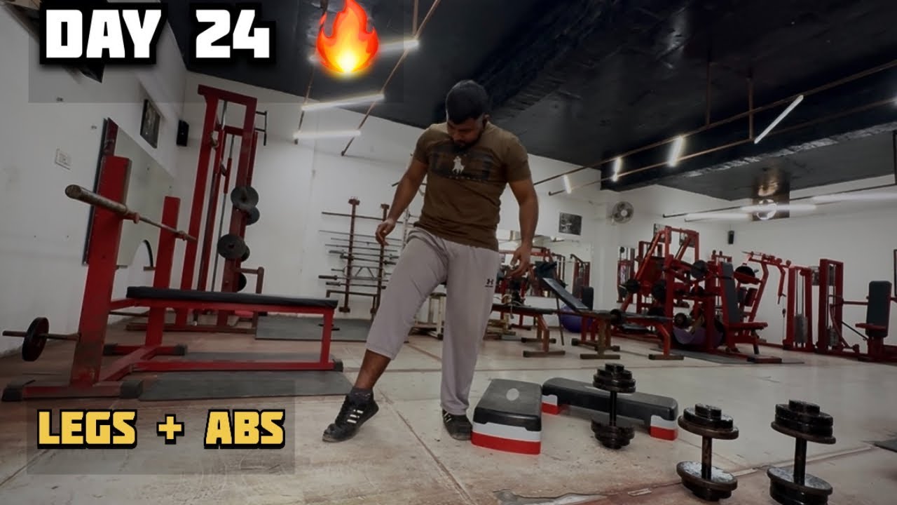 DAY 24 | Legs + Abs Workout 🔥 Outdoor Training | Me vs Me
