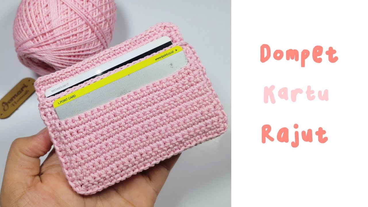 DOMPET KARTU RAJUT SIMPLE | CARD WALLET CROCHET