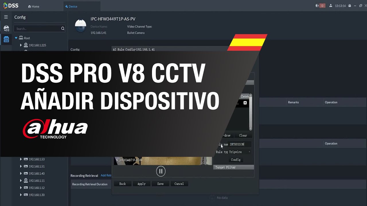 DSS PRO V8 CCTV - Añadir Dispositivo - Dahua | By Demes