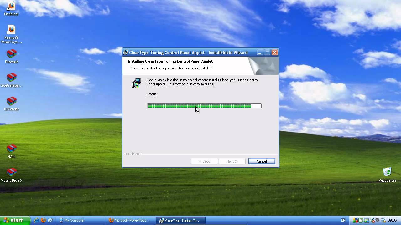 Cleartype for Windows XP