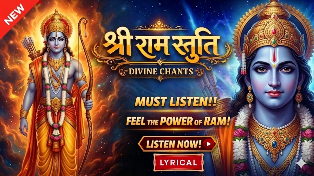 Shri Ram Stuti | Shree RamChandra Kripalu Bhajman | श्री राम स्तुति | Lyric Video