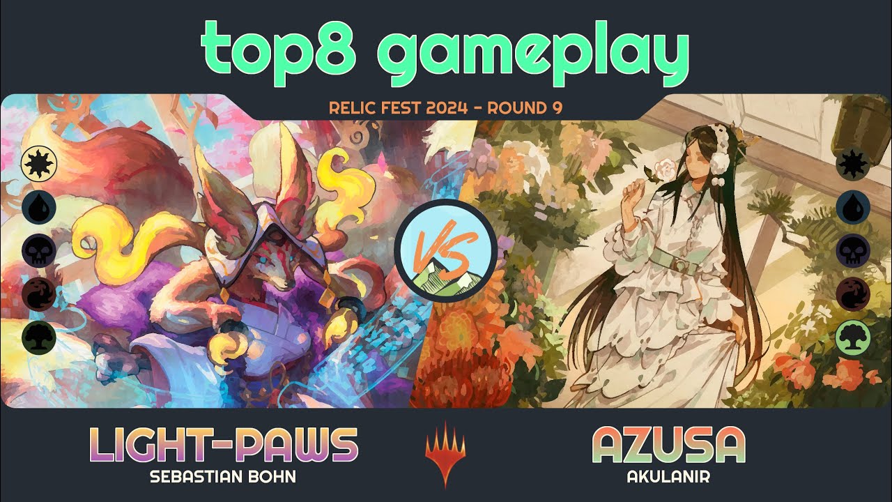 Light-Paws vs. Azusa - Relic Fest 2024 - R9 - Duel Commander - EDH│MTG│bitzelberg