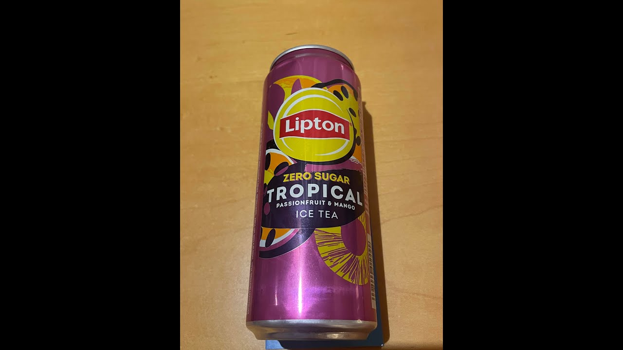 Squigi FoodReview - Lipton Ice Tea Zero Sugar Tropical Passionfruit & Mango (Dubai Exclusive)